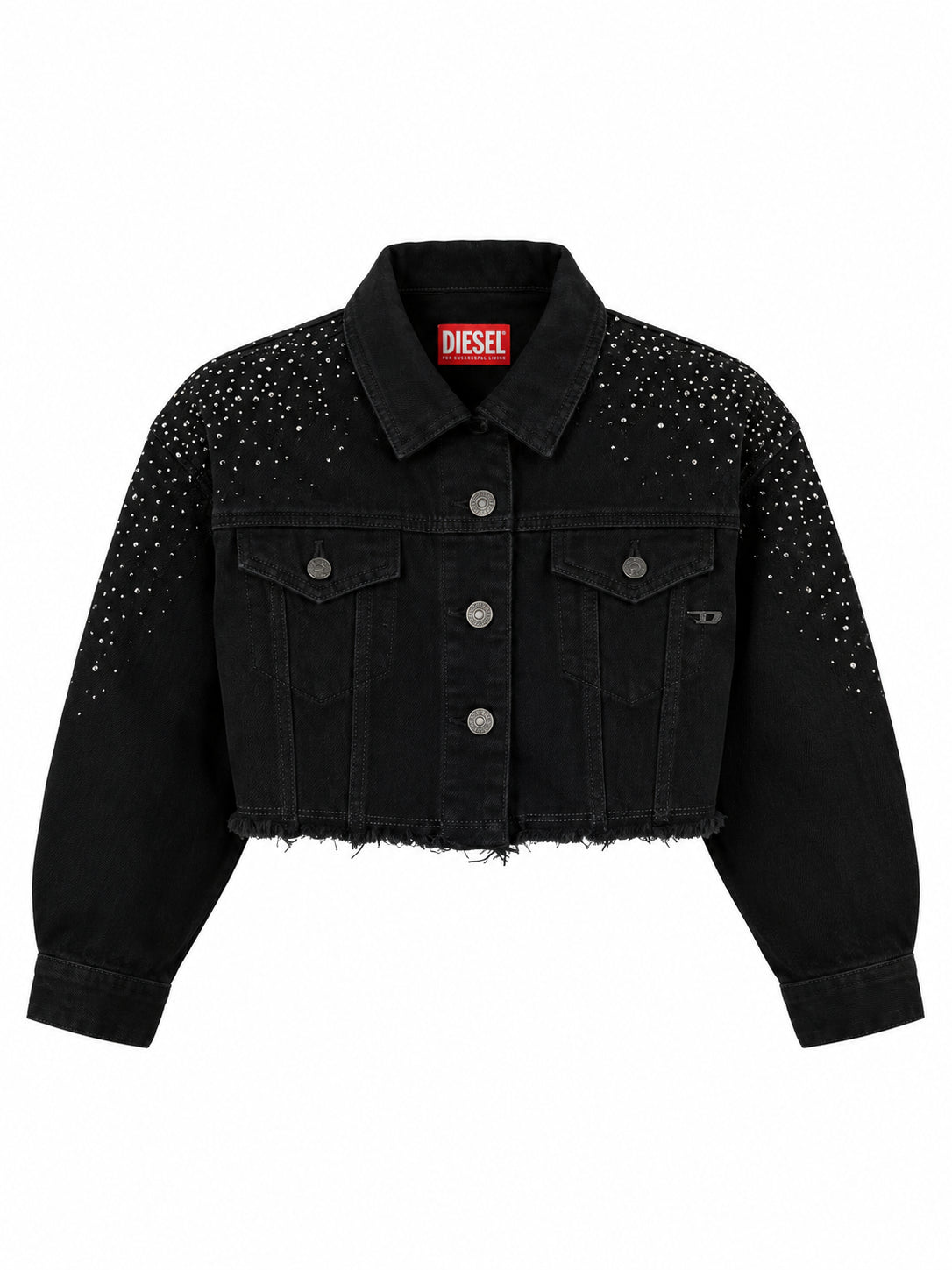 Giubbotto Denim nero DIESEL