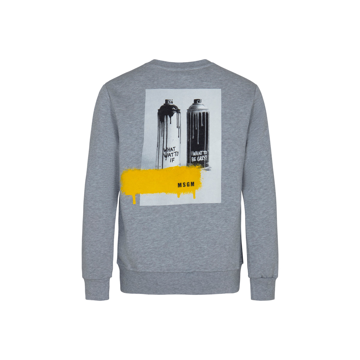 Felpa GRIGIO MEL. MEDIO MSGM