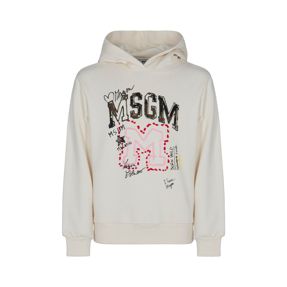 Felpa CREMA/CREAM MSGM
