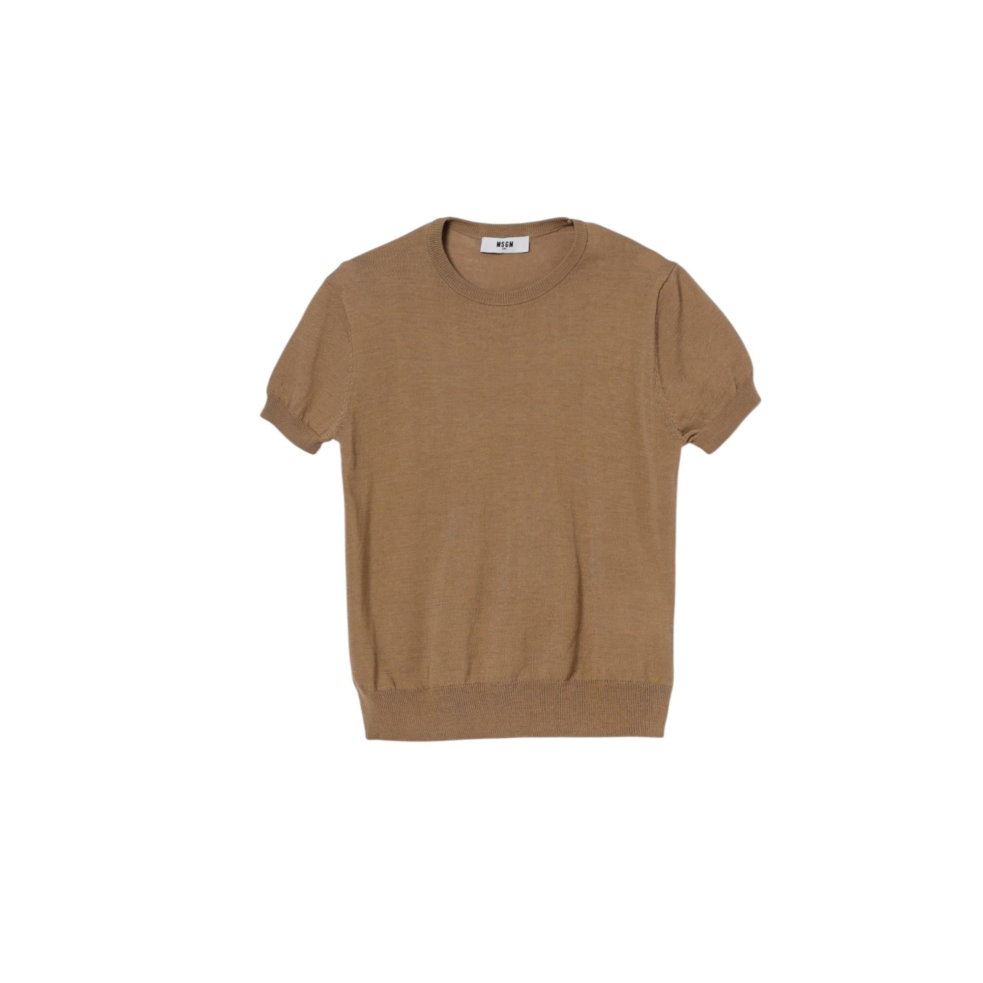 T-shirt Cammello MSGM