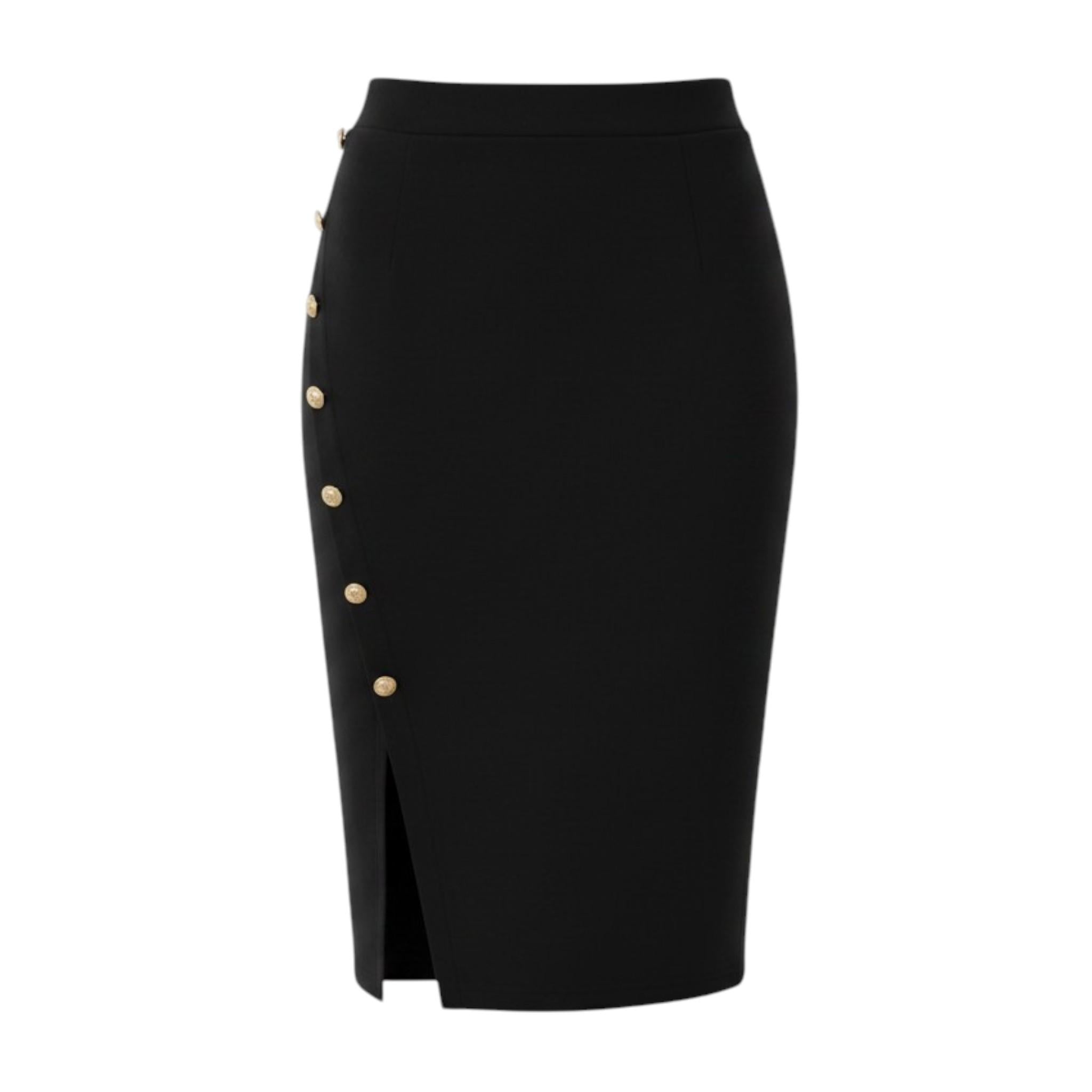 Gonna Nero/oro BALMAIN