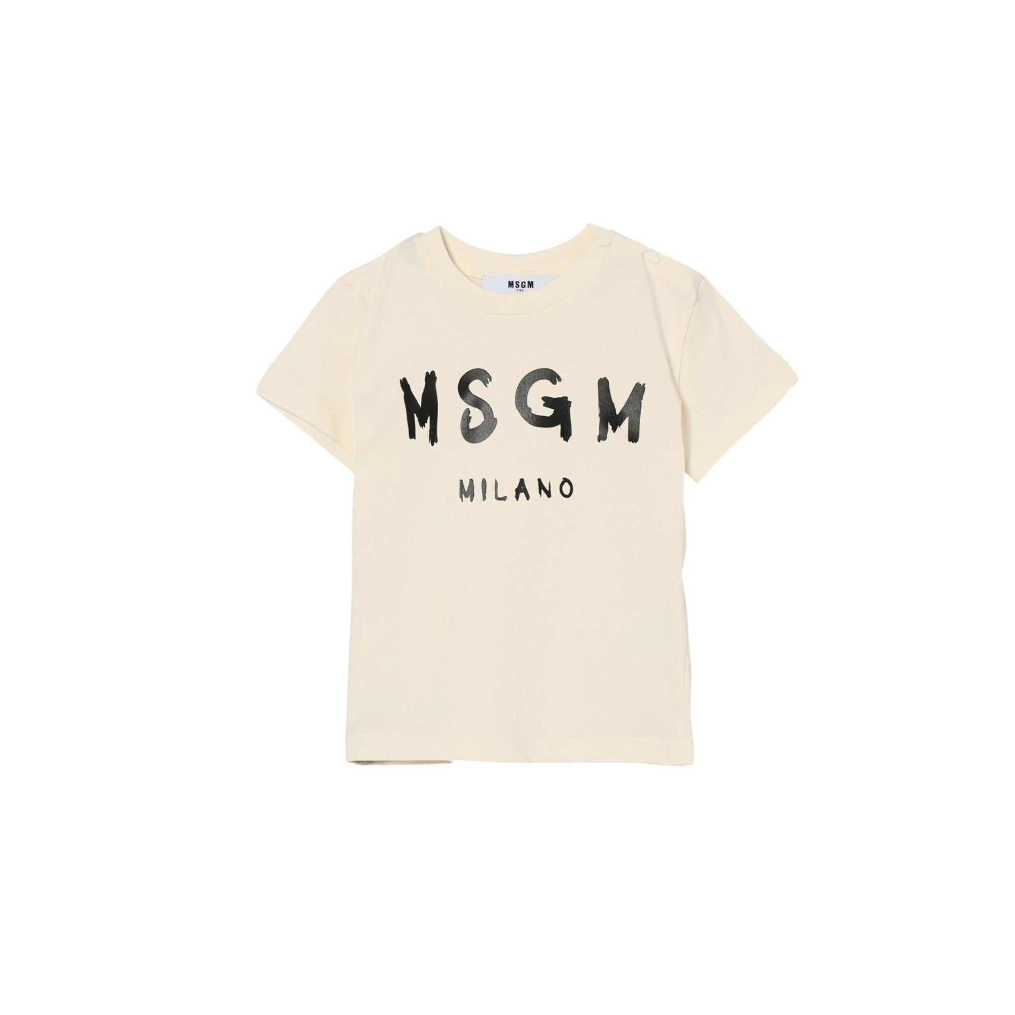 T-shirt Crema MSGM