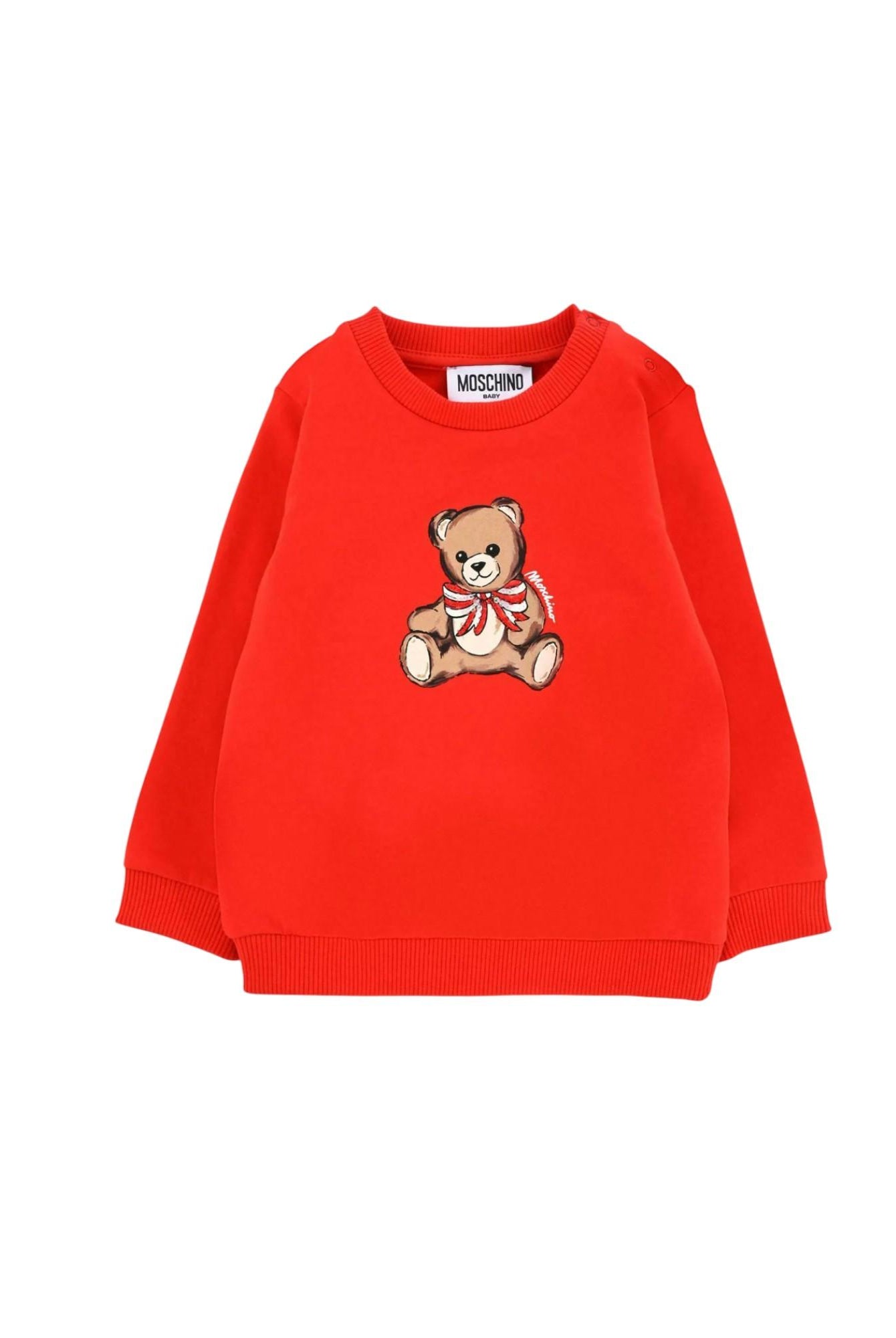 Felpa Red MOSCHINO BABY MFF02K-LDA1650109 MOSCHINO BABY