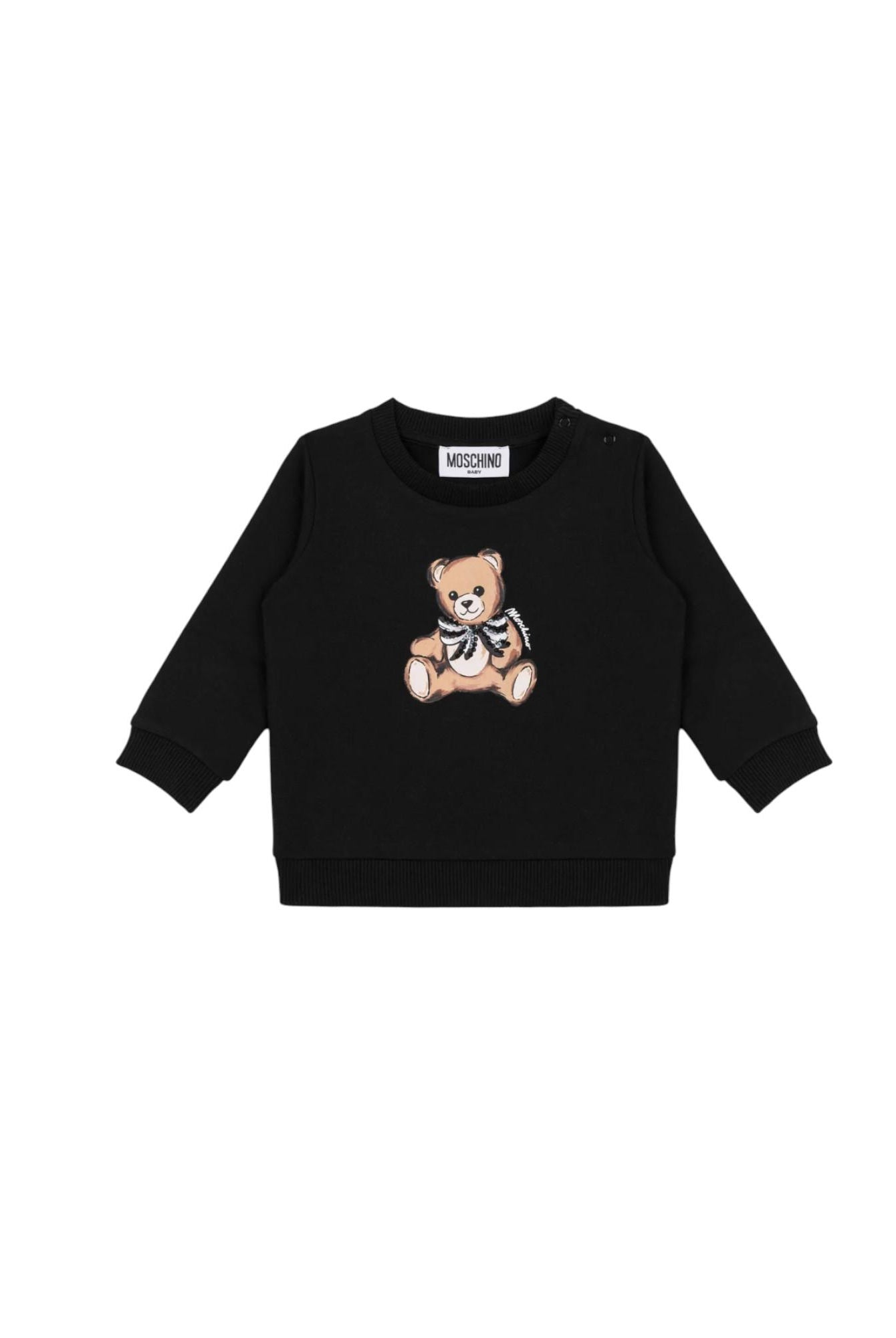 Felpa Nero MOSCHINO BABY MFF02K-LDA1660100 MOSCHINO BABY