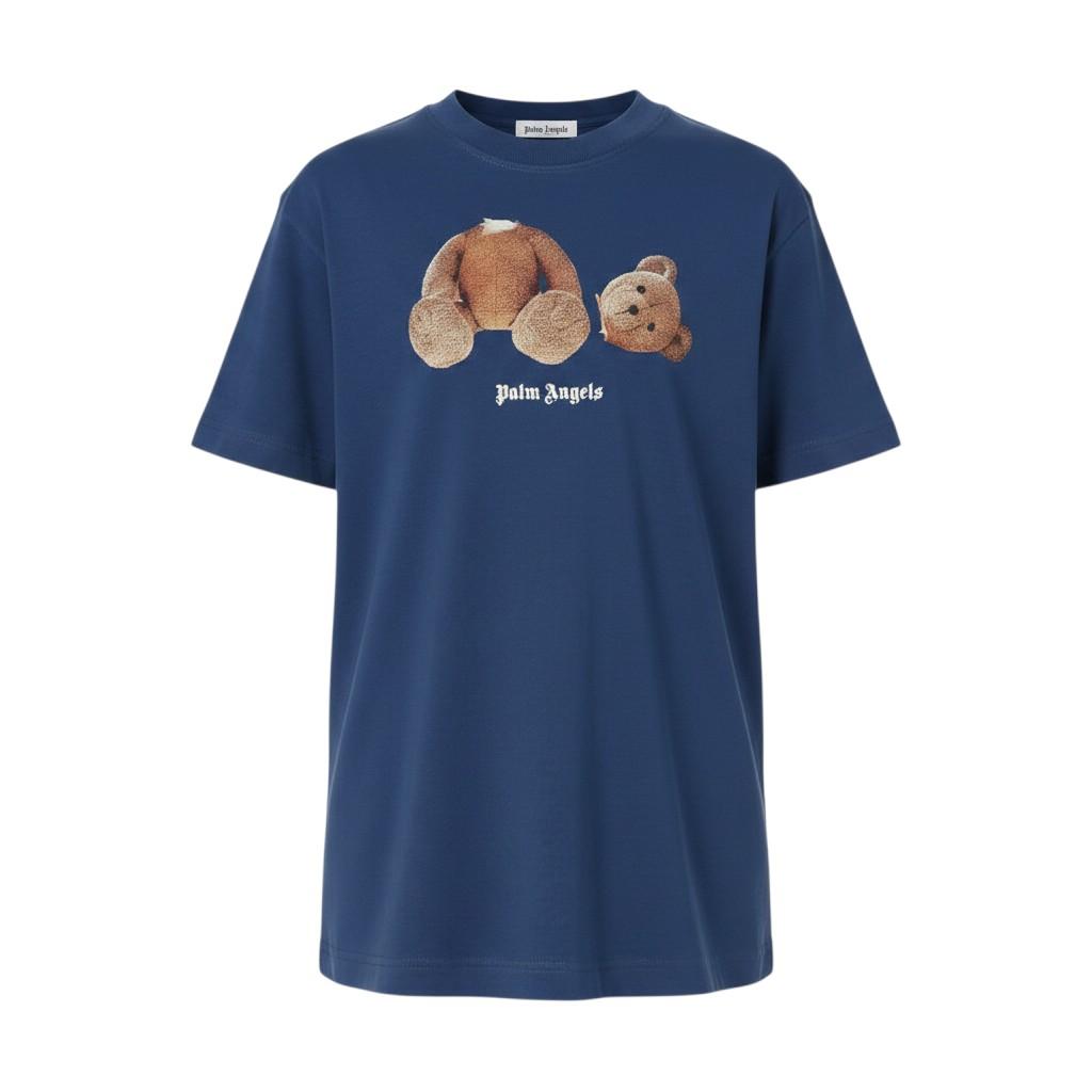 T-shirt Blu PALM ANGELS