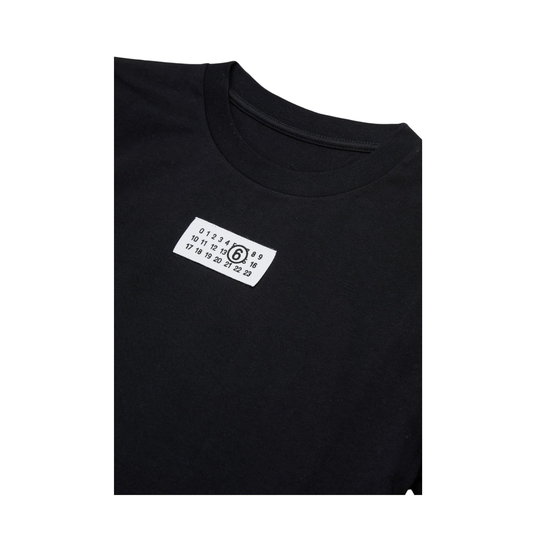 T-shirt Nero MM6 M61022-MM04IM6900 MM6