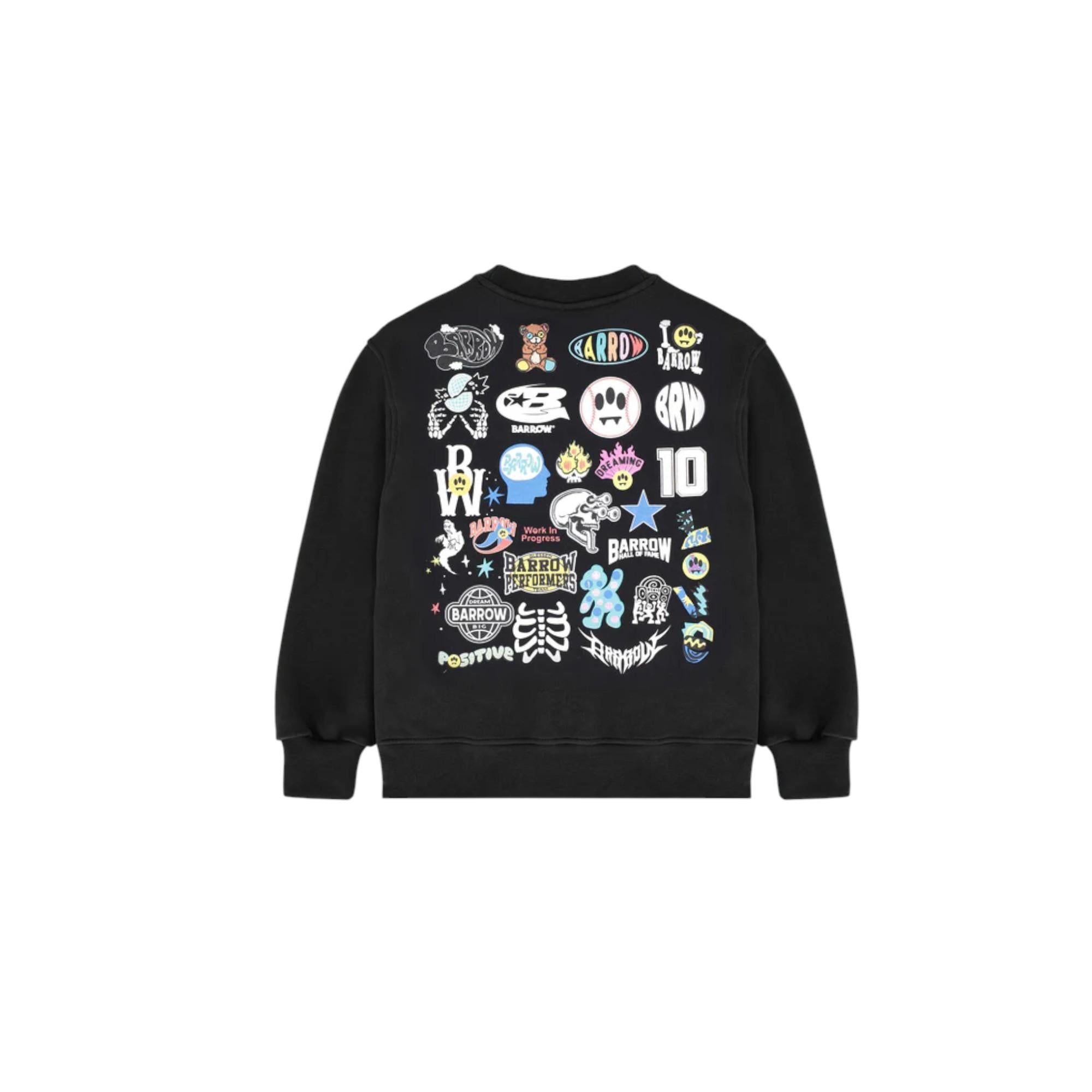 Felpa Nero BARROW F5BKJUSW161110 BARROW