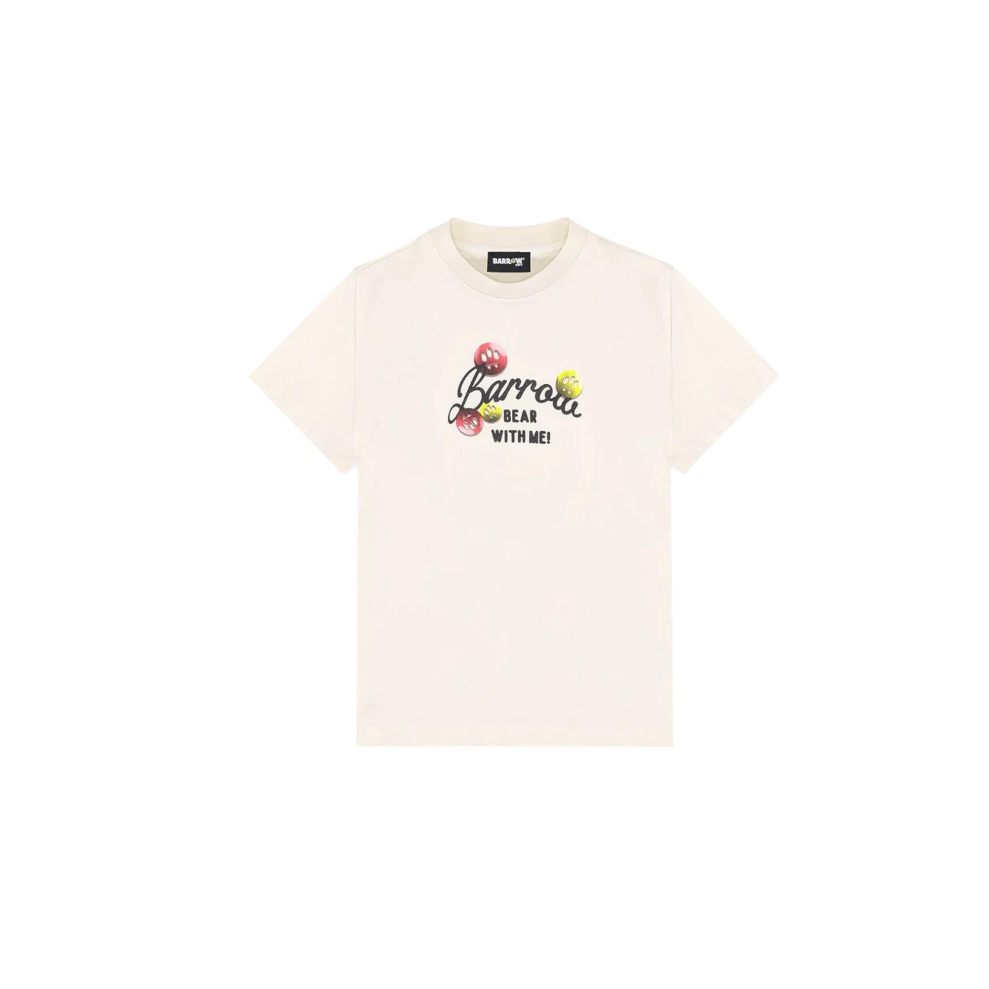 T-shirt Crema BARROW F5BKJGTH203013 BARROW