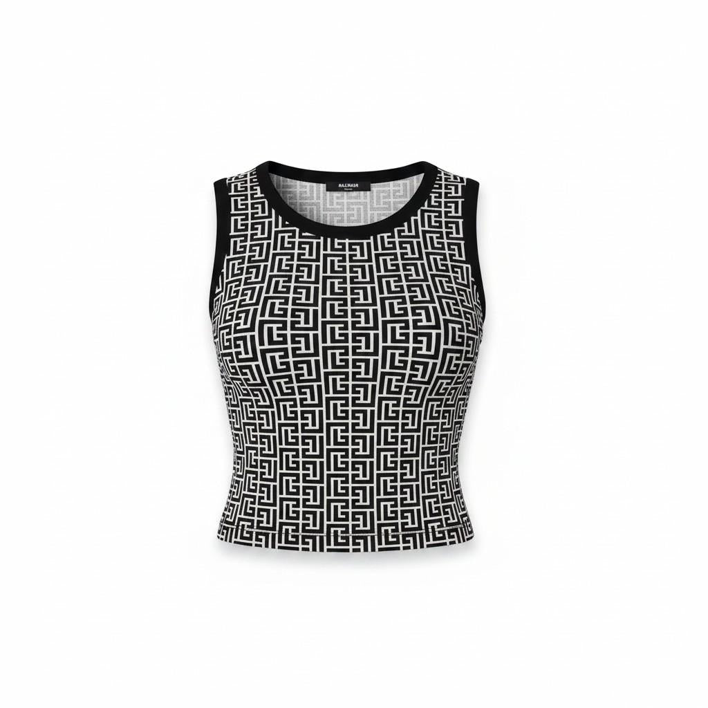 T-shirt Bianco/nero BALMAIN