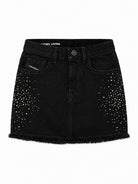 Gonna Denim nero DIESEL 