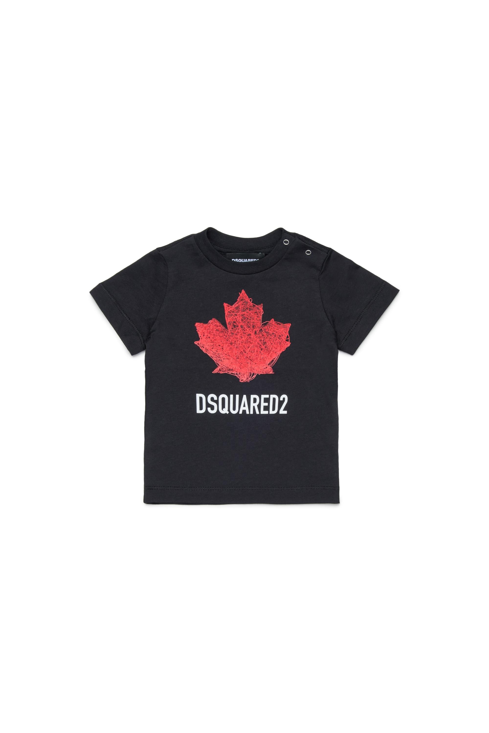 T-shirt Nero DSQUARED2 DQ3278-D00XMDQ900 DSQUARED2