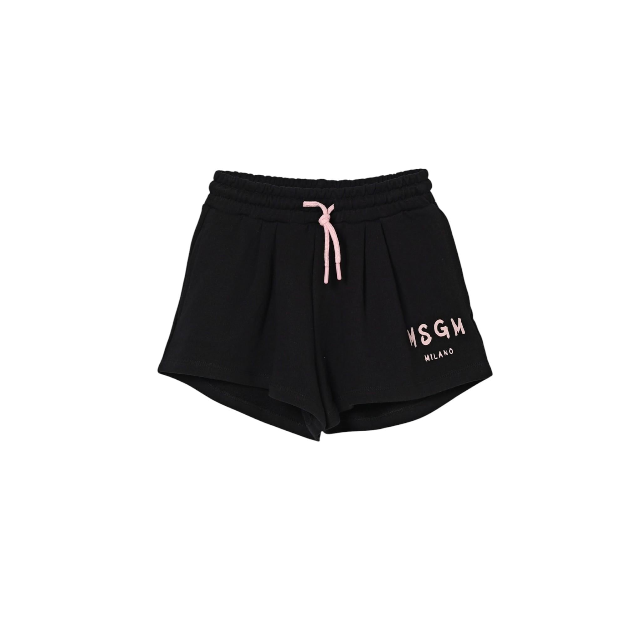 Shorts Nero/pink MSGM 