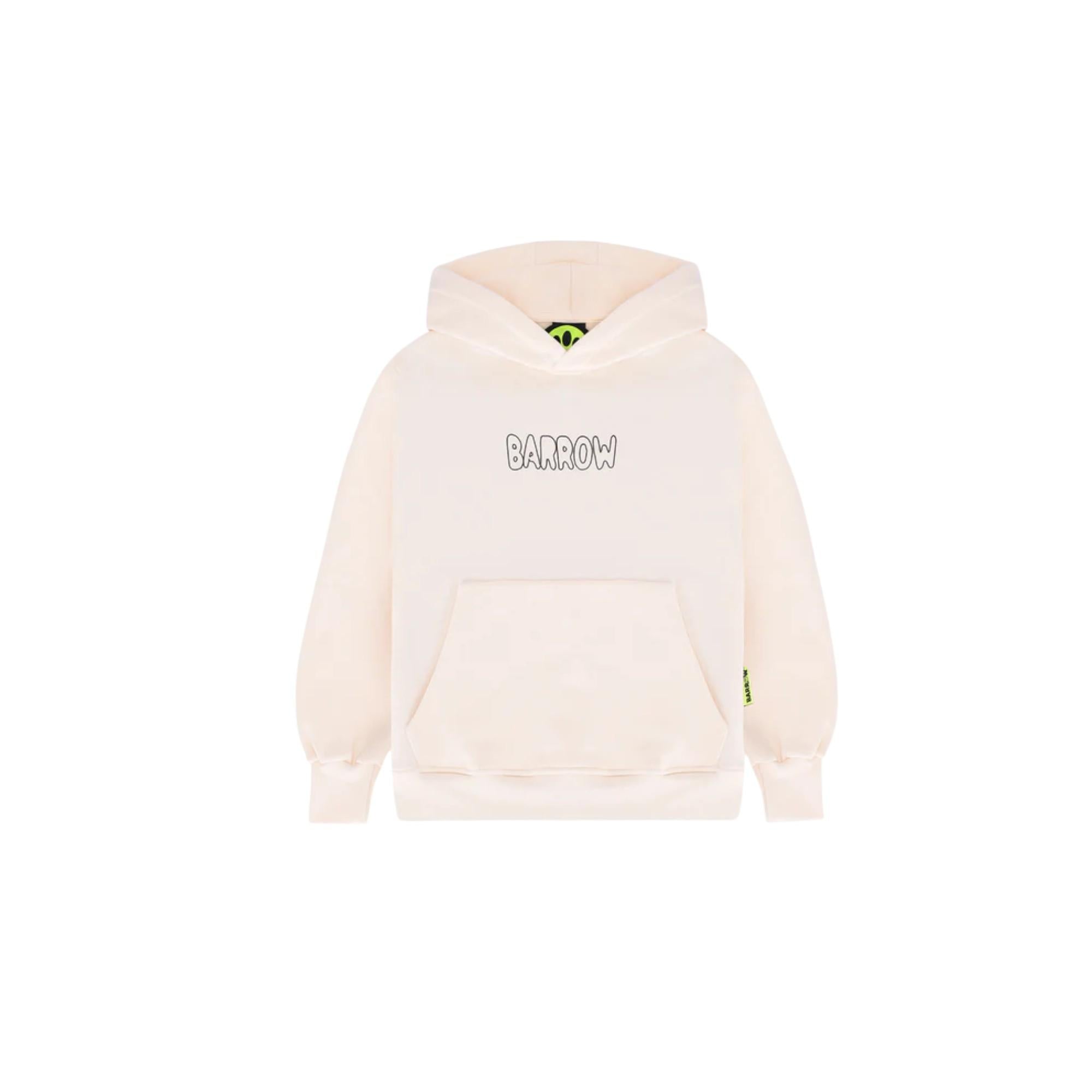 Felpa Crema BARROW F5BKJUHS225013 BARROW
