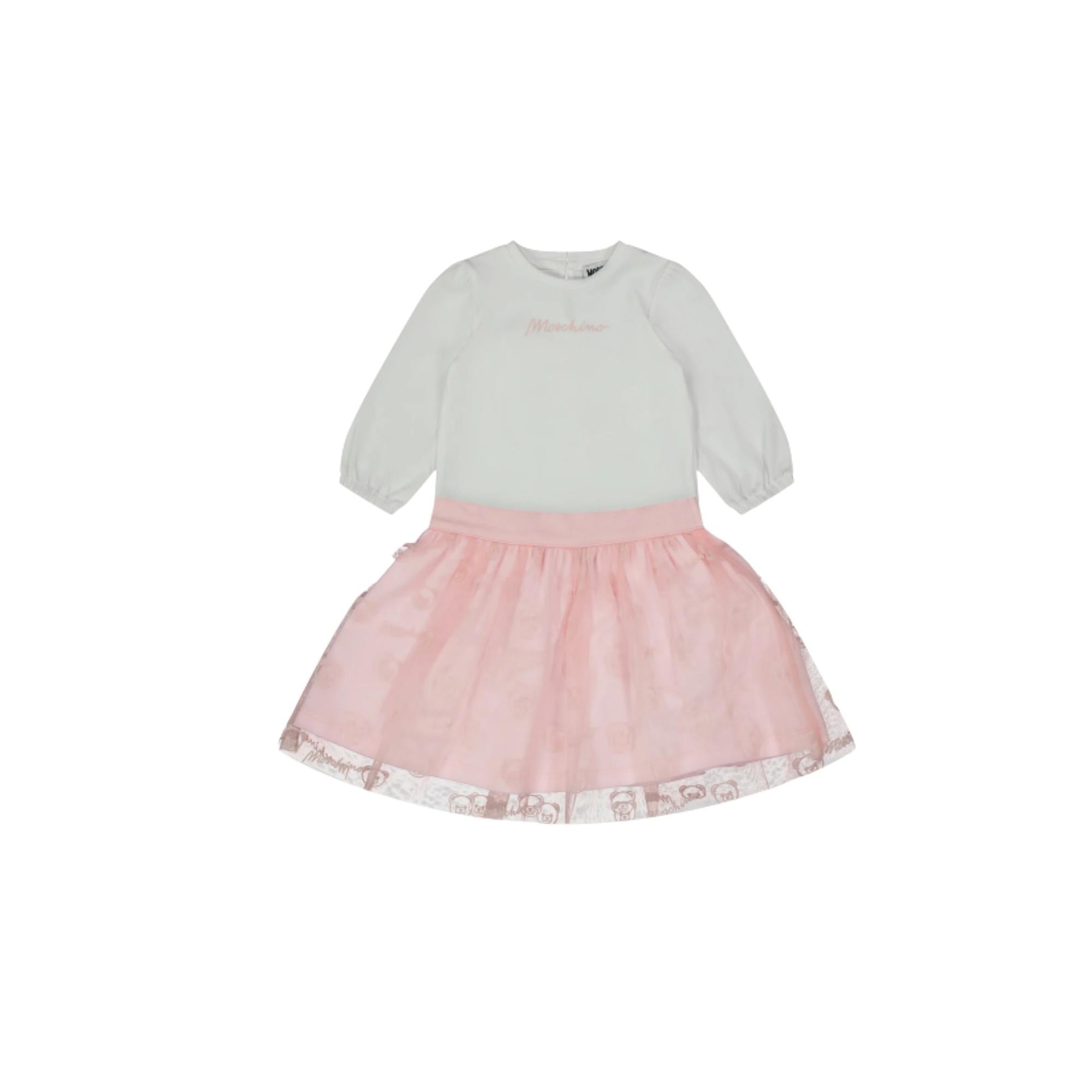 Set Bianco/rosa MOSCHINO BABY MDK03A-LBA1084851 MOSCHINO BABY