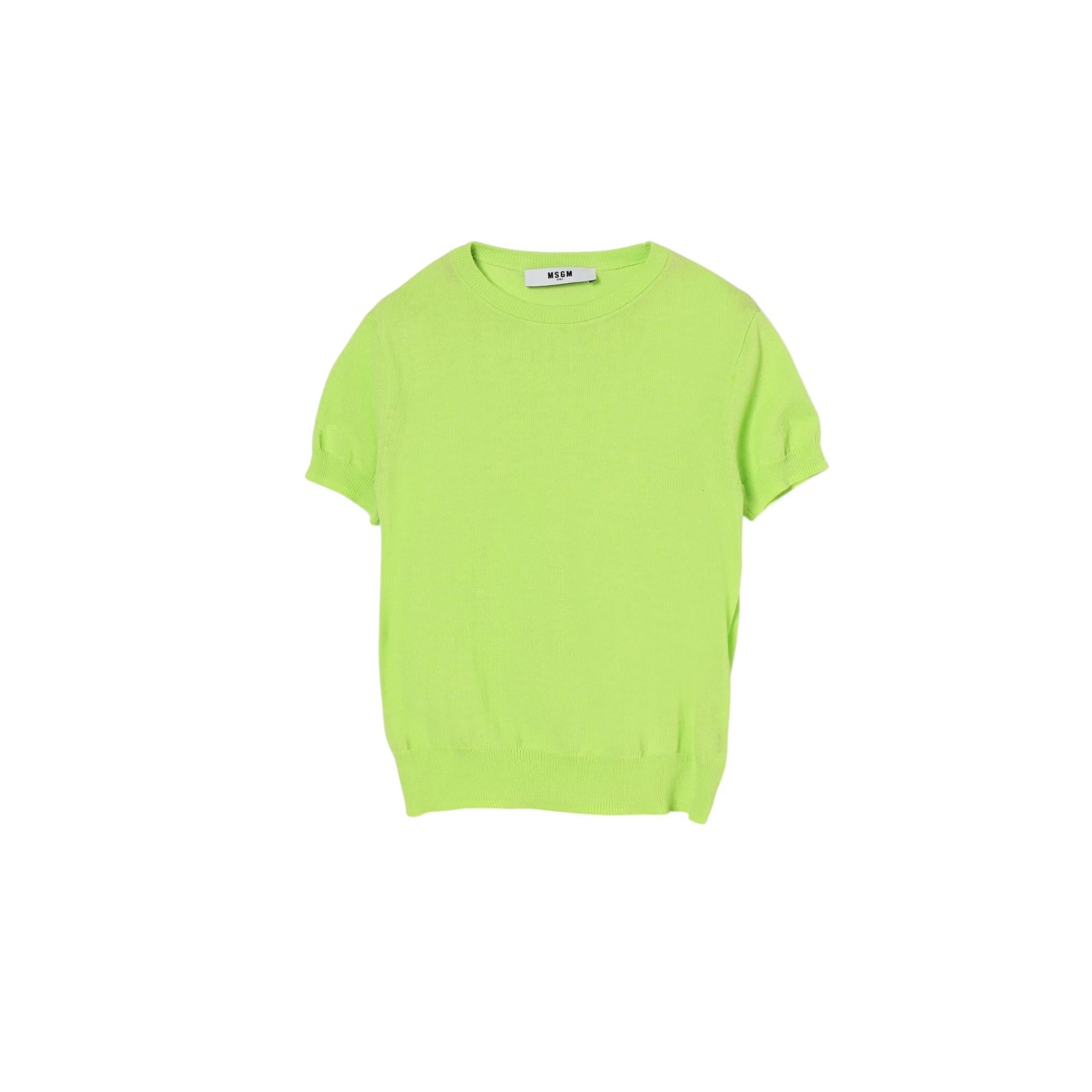 T-shirt Lime MSGM 