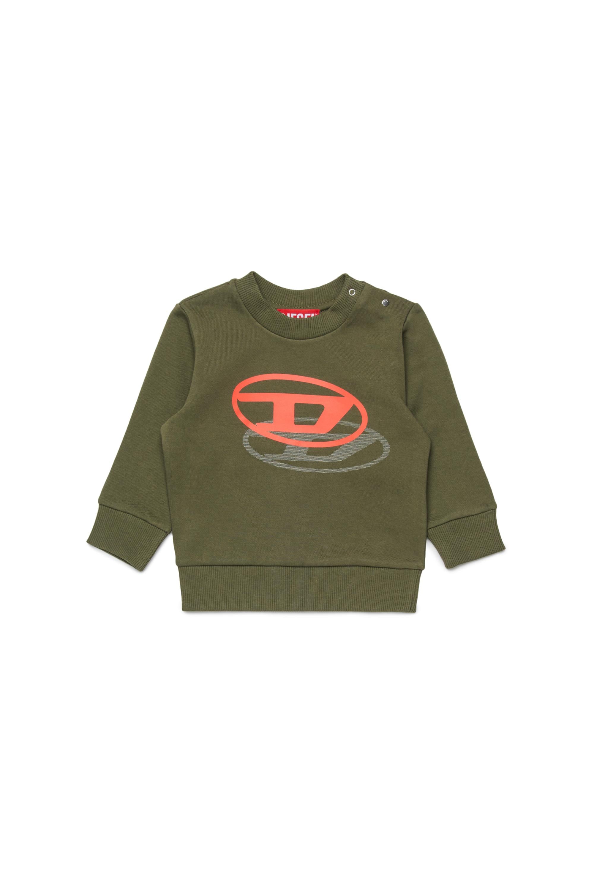 Felpa Verde militare DIESEL K00753-KYAVFK511 DIESEL