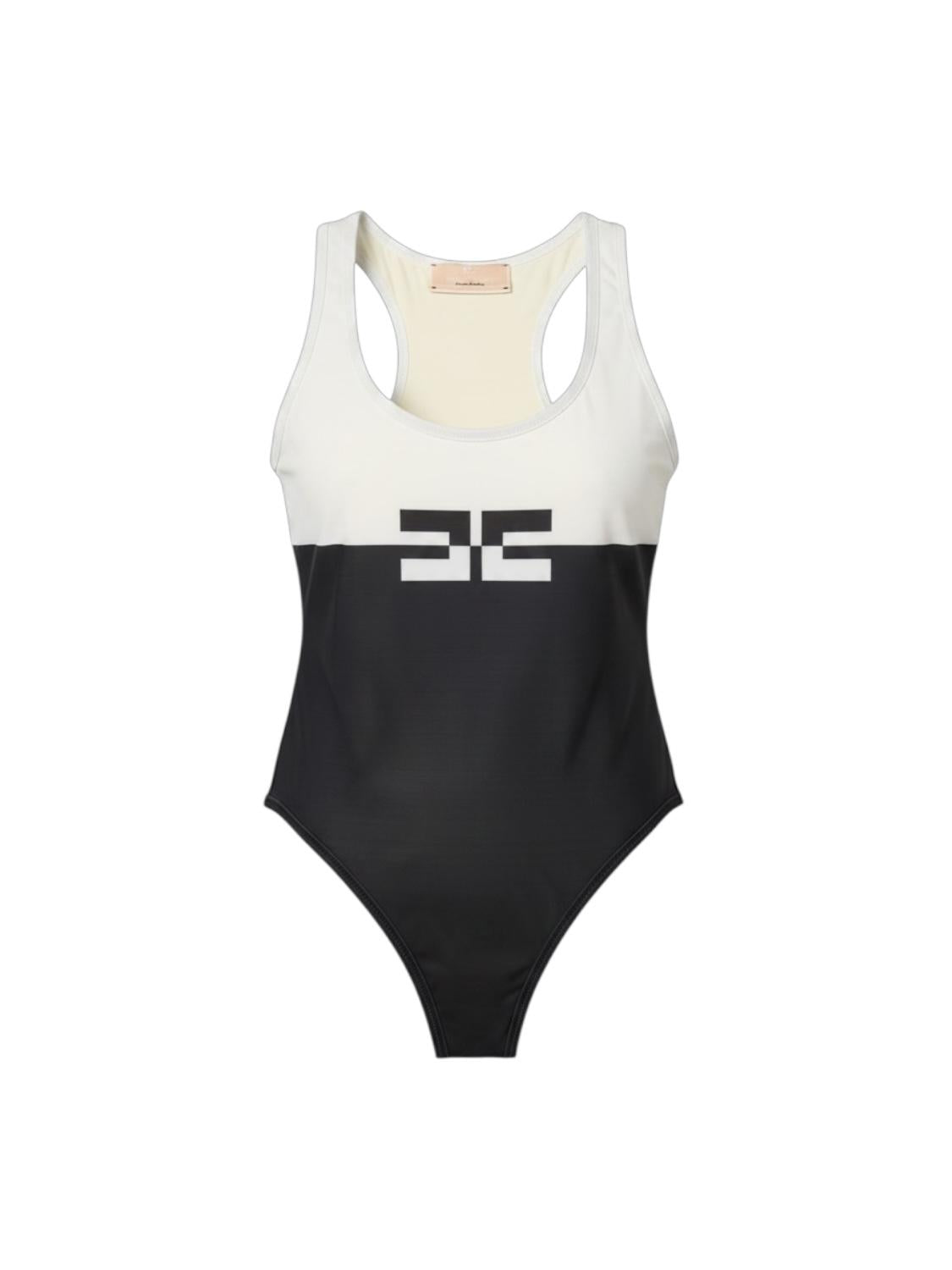 Costume intero Avorio/nero ELISABETTA FRANCHI 