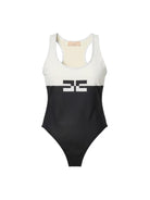 Costume intero Avorio/nero ELISABETTA FRANCHI 
