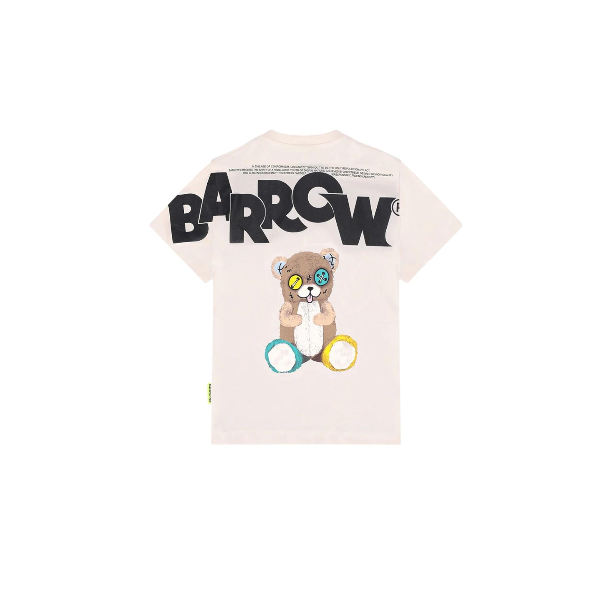 T-shirt Crema BARROW F5BKJUTH046013 BARROW