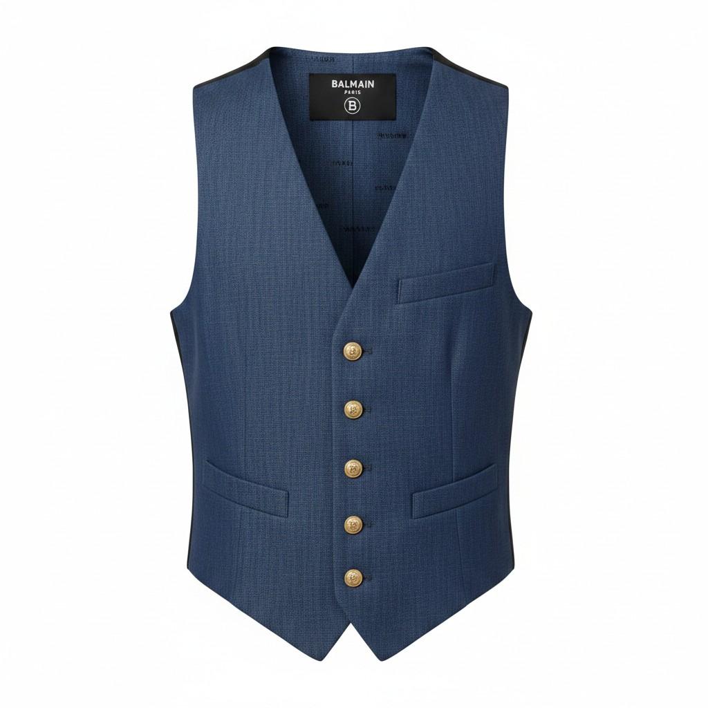Gilet Blu BALMAIN 