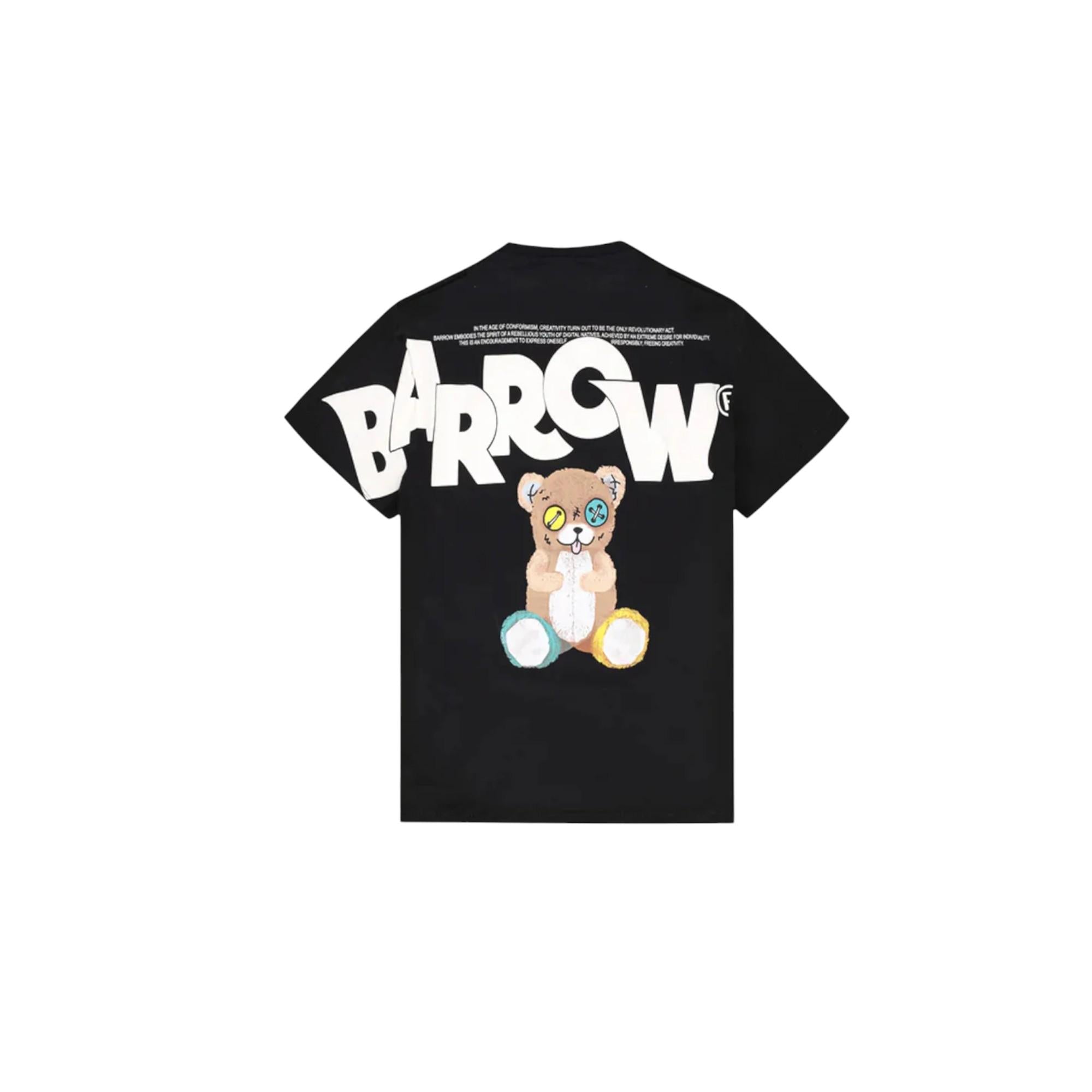 T-shirt Nero BARROW F5BKJUTH046110 BARROW