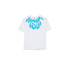T-shirt Bianco/turchese MSGM 