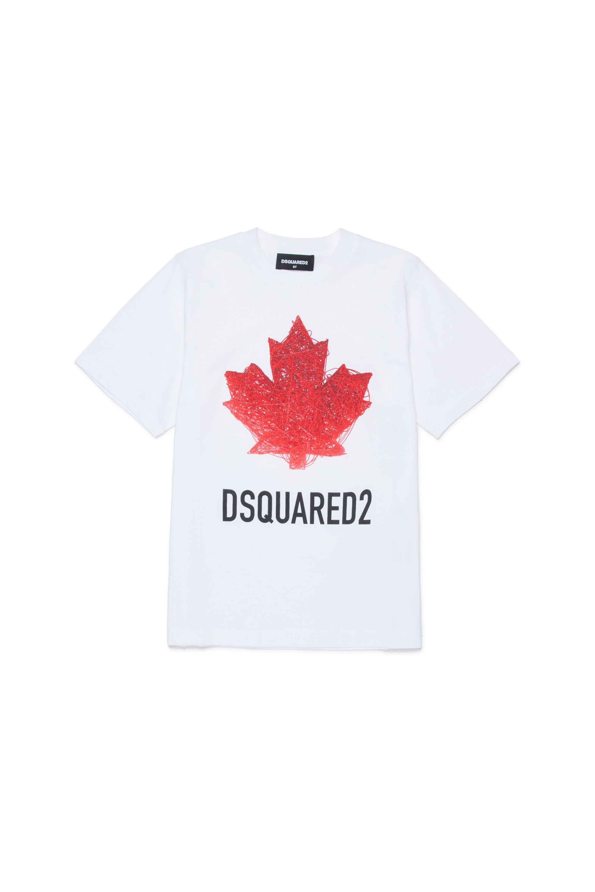 T-shirt Bianco DSQUARED2 DQ3176-D00XMDQ100 DSQUARED2
