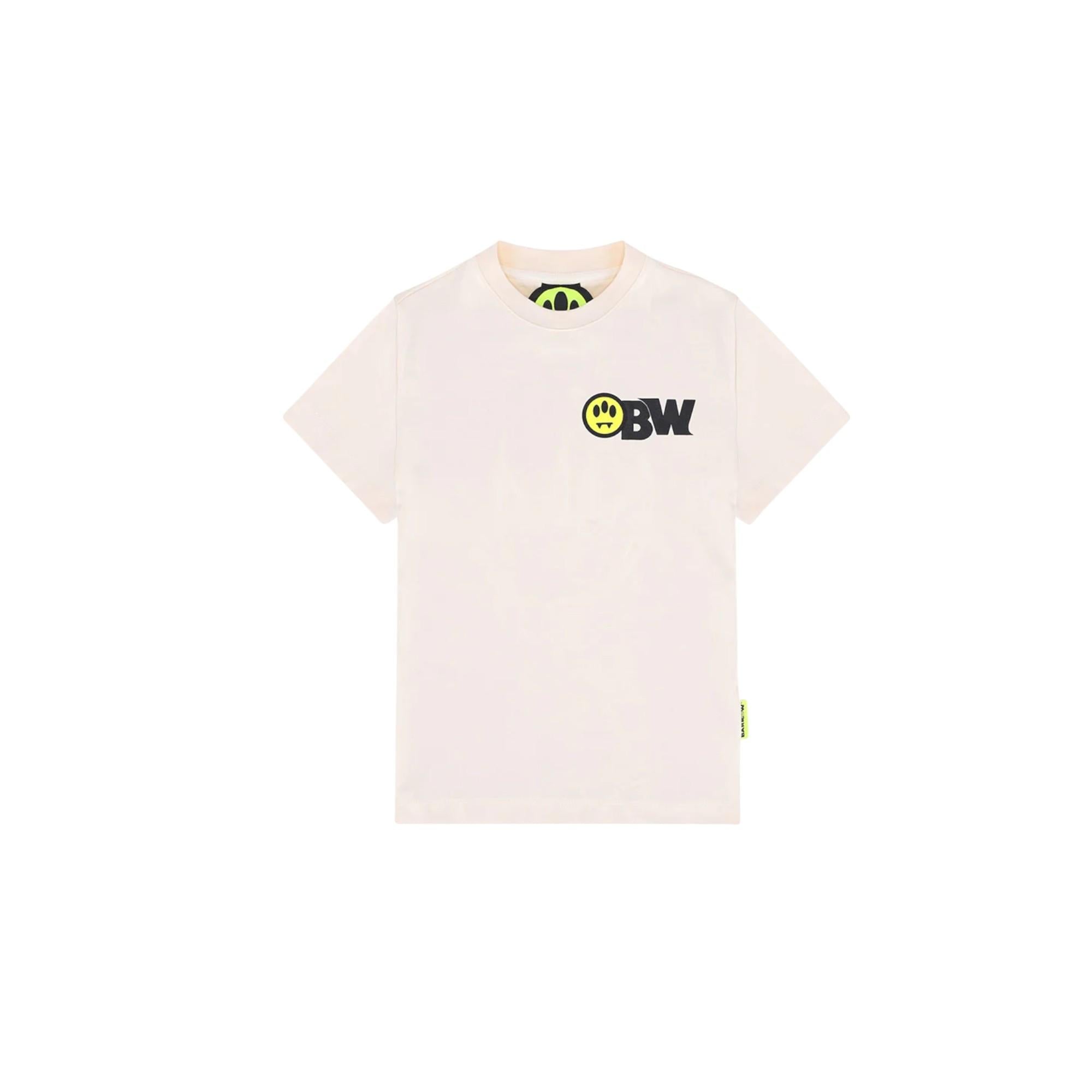 T-shirt Crema BARROW F5BKJUTH046013 BARROW