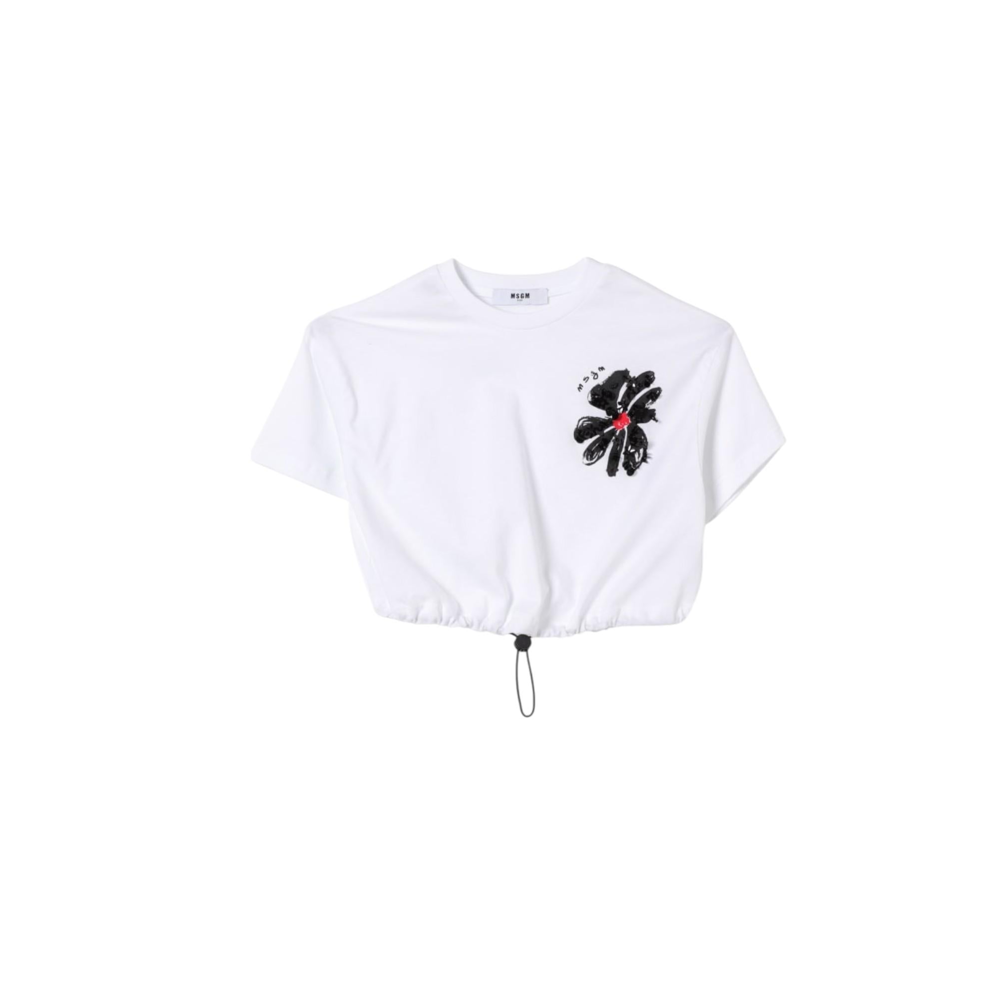 T-shirt Bianco MSGM 