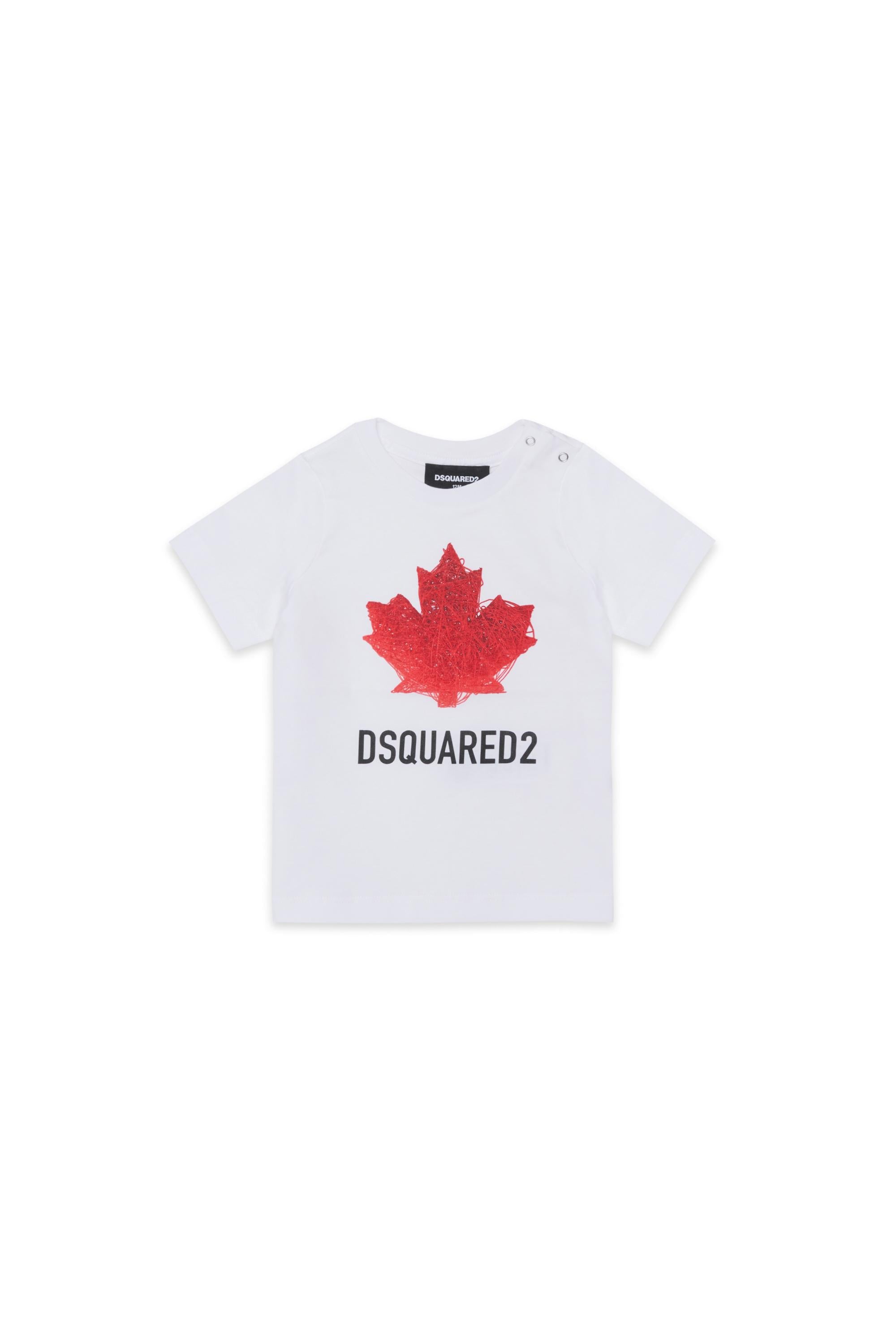 T-shirt Bianco DSQUARED2 DQ3278-D00XMDQ100 DSQUARED2